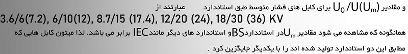 کابل های فشار متوسط /